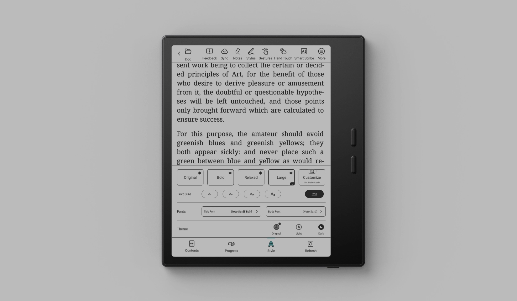 MobileSuitBOOX Go Color 7 (Gen II) 純正 BOOX Go Color 7 Gen II - Zwart + Gratis Magnetische Hoes