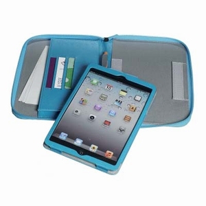 Celly Caffe Kit Book Case Turquoise for iPad Mini